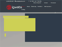 Tablet Screenshot of igwebs.com